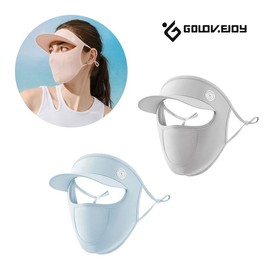 Cap Cool Mask: All-in-One Hat & Mask for Jogging, Hiking, and Outdoor Activities XTJ111 Blue 2ea