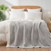 Snuggle Sac Heather Grey Throw XL Blanket for Couch, Super