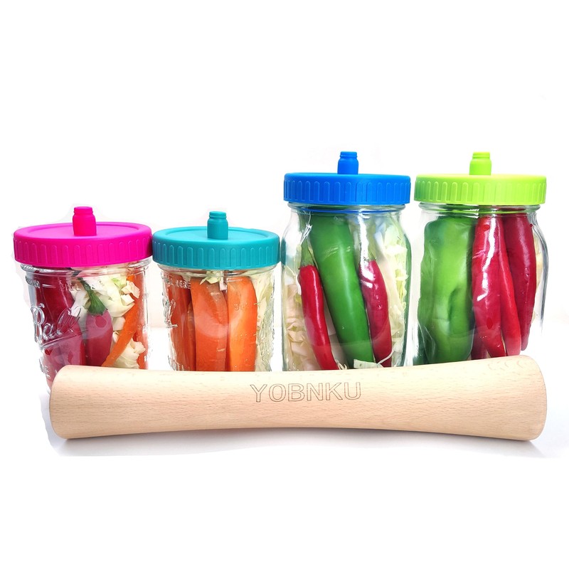 4 Pack Mason Jar Fermentation Pickle Pipes - Airlock Fermentation