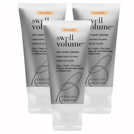 Brocato Swell Volume Hair Cream, 3 Pack, 6 Oz: Volumizing & Thickening Cream for Men & Women | Heat Activated Fat Hair Volumizer Cream Shapes & Adds Thickness to Thin Hair | Clay Formulated