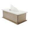 White Heart Tissue Box