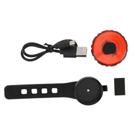 Bike Tail Light USB Rechargeable IPX6 Waterproof 6 Adjustable Modes Smart Brake LED Bicycle Warning Lights
