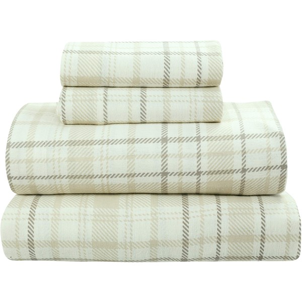 Bliss Casa 4 Piece 100% Cotton Flannel Sheet Set -