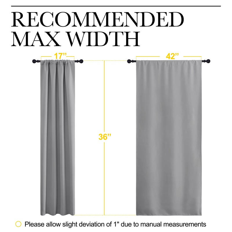 NICETOWN RV Blackout Curtains for Camper Windows, Short Room Darkening