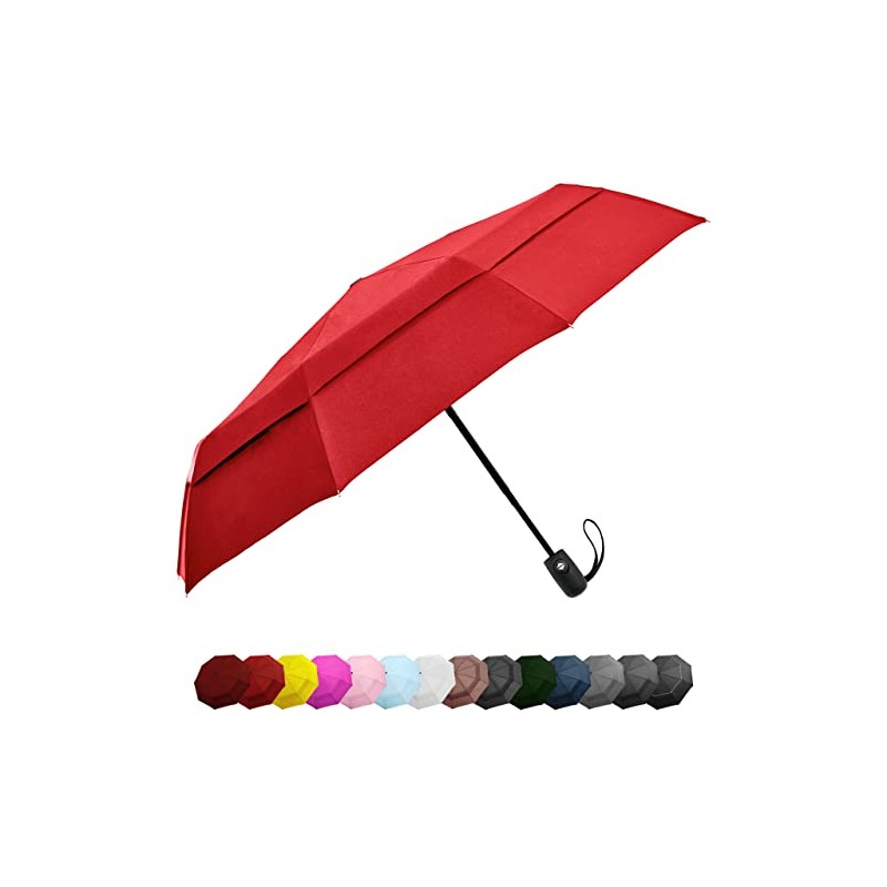 EEZ-Y Travel Umbrellas for Rain - Wind Resistant w/Open Close