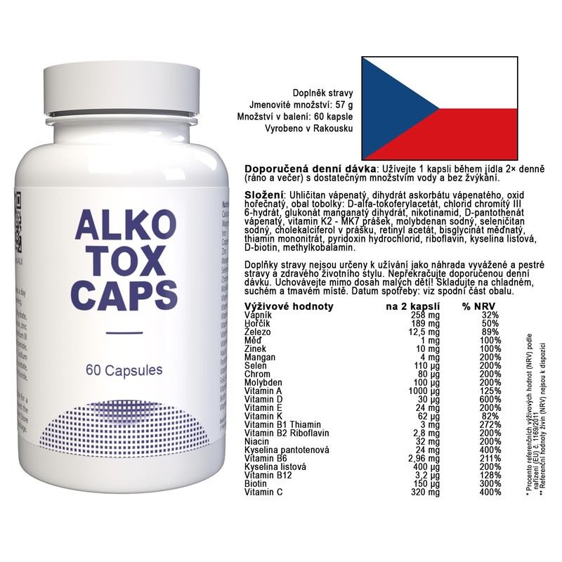 Alkotox - 180 Kapseln (3x60 Kapseln), 3er Pack