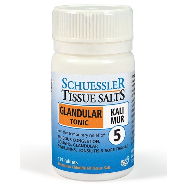 Schuessler Tissue Salts - Kali Mur Glandular Tonic Tablets 125