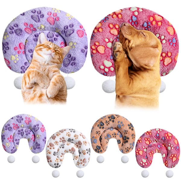 Lineshading 4 Pcs Pillows for Cats Large Cat Pillow for