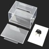 FOCCTS Clear Acrylic Donation Box with Lock, Ballot Box Suggestion