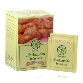 MACKWOODS GINGER HERBAL INFUSION IN 25 ENVELOPED TEA BAGS