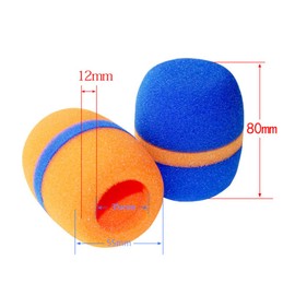 Vogueing Tools 5pcs Handheld Microphone Windscreen Microphone Cover Foam 35mm Pop Filter Windscreen Muffler Muffler Red