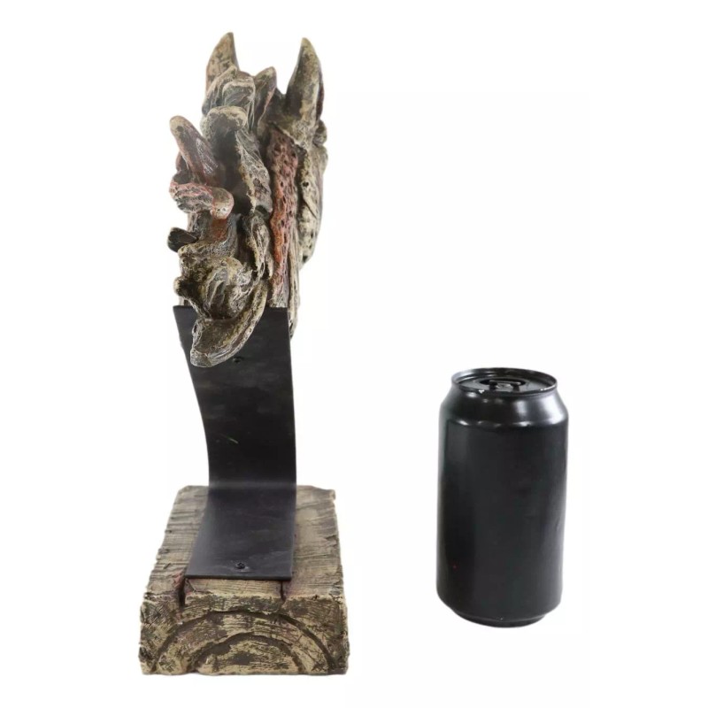 Faux Driftwood Equine Thoroughbred Mustang Horse Head Desktop Plaque Sculpture