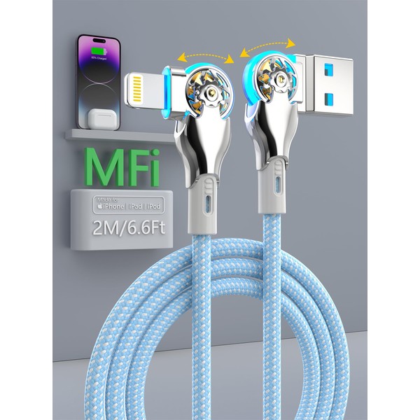 180 Degree Rotation Lightning Cable