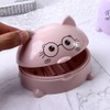 Soap Holder, Soap Container with Lid, Cute Cartoon Soap Case