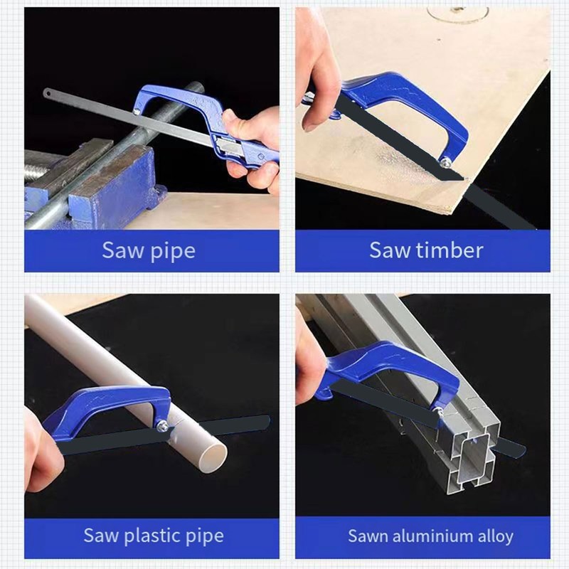 AIMALL 2PCS Aluminum Alloy Hand Saw - Woodworking Hacksaw Frame,