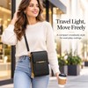 Touchscreen Phone Crossbody Bag for Women – Sequined PU Wallet