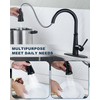 ALEASHA Pull Down Kitchen Faucet Head Replacement,3-Function Sink Spray Nozzle