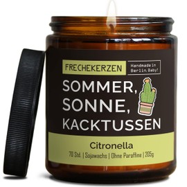 Lustige Citronella Kerze mit Spruch für Gärtner | Handgemacht aus Sojawachs | In Geschenkbox | Nachhaltiges Valentinsgeschenk, Garten Liebhaber, Pflanzen Freunde, Veganer