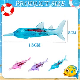 3Pcs Diving Shark Toys Swimming Pool Toys Sinking Toy Swimming Sinkers for Kids,Underwater Diving Toys,Swimming Pool Dive Shark Bath Water Toy Underwater Pool Training Toy Swim Toy for Girls Boys Gift