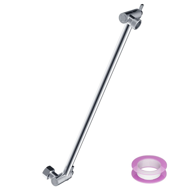 Brass 16 Inch Shower Head Extension Arm with Lock Joints,