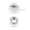 Smgda Hex Nuts M6 Nuts 304 Stainless Steel 100pcs Heavy