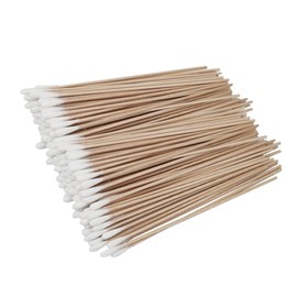 FOMIYES Pcs Pack Cotton Swabs Single Head Wooden Reusable Cotton Buds for Pet Cleaning Household Use