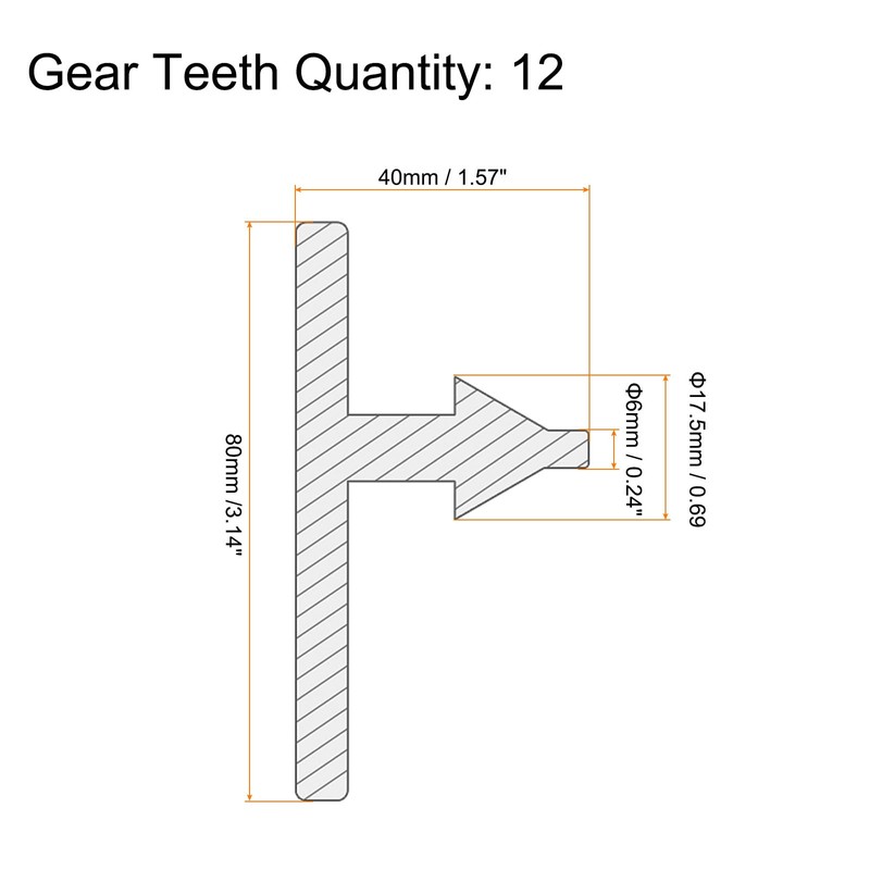 QUARKZMAN Drill Chuck Key 6 mm Key 12 Teeth for