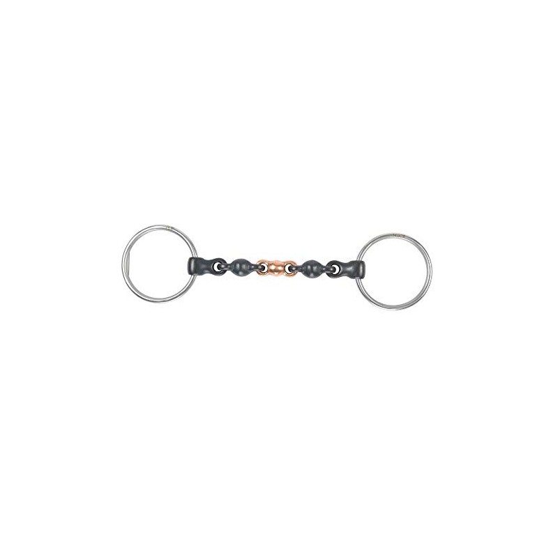 Shires Black Sweet Iron Loose Ring Waterford Horse Bit 5",