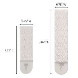 Command Medium and Large Picture Hanging Strips, Damage Free Hanging Picture Hangers, No Tools Wall Hanging Strips for Living Spaces, 12 Medium Pairs and 16 Large Pairs (56 Strips)