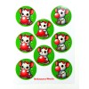 Stickasaurus Wrecks Bubble Gum Mice On Green Backs Round Stickers