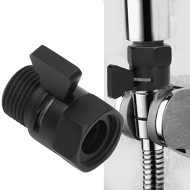 Shutoff Valve, high Efficiency Black Shower Head Valve for Kitchen and Bathroom