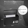Dalmbox Wall-Mount Mailbox Large Mailbox for Post Rust-Proof Galvanized Steel