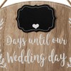 LOVE STORY Wedding Countdown Days Until our Wedding' Countdown Plaque