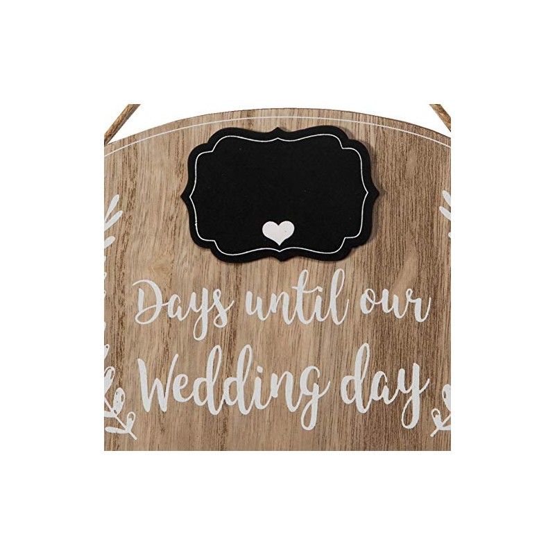 LOVE STORY Wedding Countdown Days Until our Wedding' Countdown Plaque