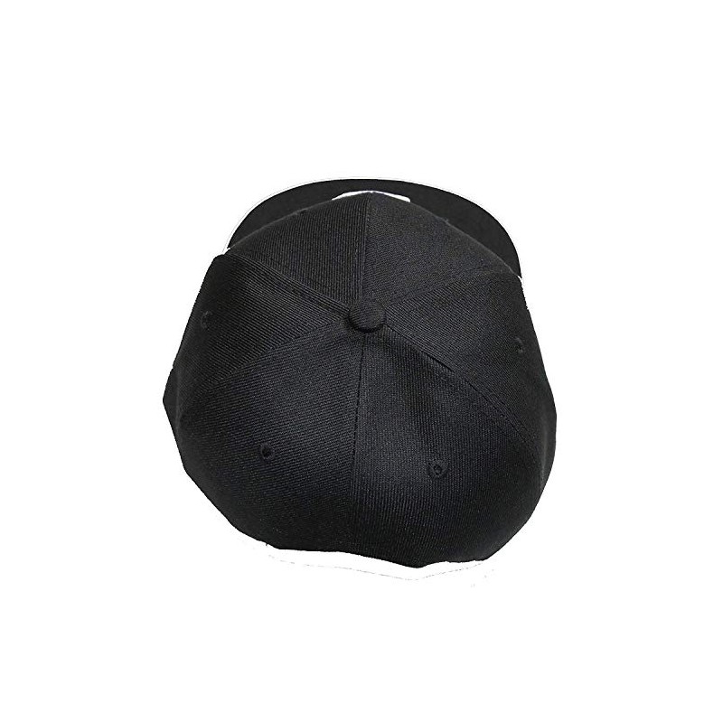 Letter/Initial Snapback Cap in Black & White - m