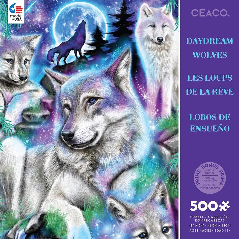 Ceaco - Daydream Wolves - 500 Piece Jigsaw Puzzle