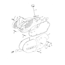 Cal's Gaskets YAMAHA Dt1 Enduro, 100/125/250cc  CRANKCASE COVER GASKET  '68-'71,  (dt250-2)