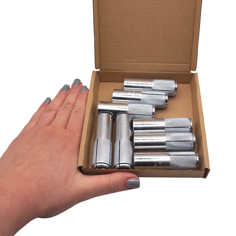 SKIR'CO (8 pieces) knurled anchor M16 x 65 mm, expansion
