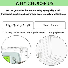 Thermostat Lock Box with Key Thermostat Lock Box Large Thermostat Cover with Lock Universal Clear Thermostat Guard for Thermostats on Wall Fits Thermostat 6.3''*4.72''*2.2'' or Smaller