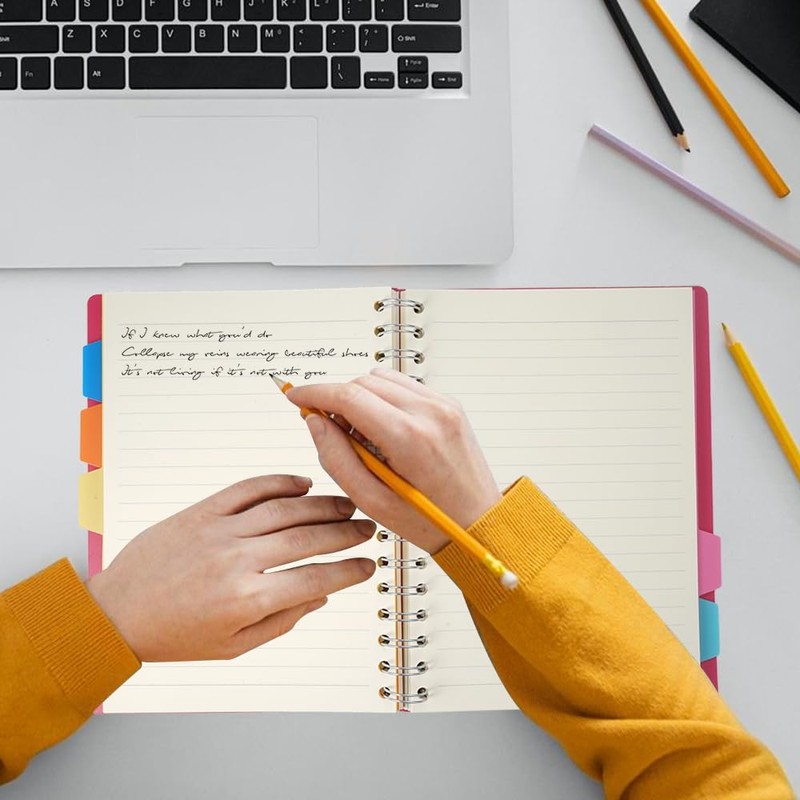 A5 Notebook Index, Notebook Index A5 Ring Binder Lined, Notebook
