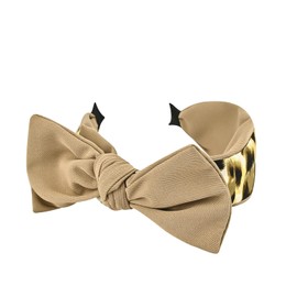 Yonchic Leopard Print Bowknot Headband for Women& Girls, Cute Fashion Wide Non-slip Bow Headbands Fabric Cloth Hairbands Hair Accessories (Khaki)