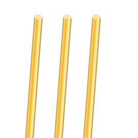 iMeistek 3 x 5 mm Brass Rod, 300 mm Length, Solid Brass Round Bar Pin for Lathe Bar Stick, DIY Crafts