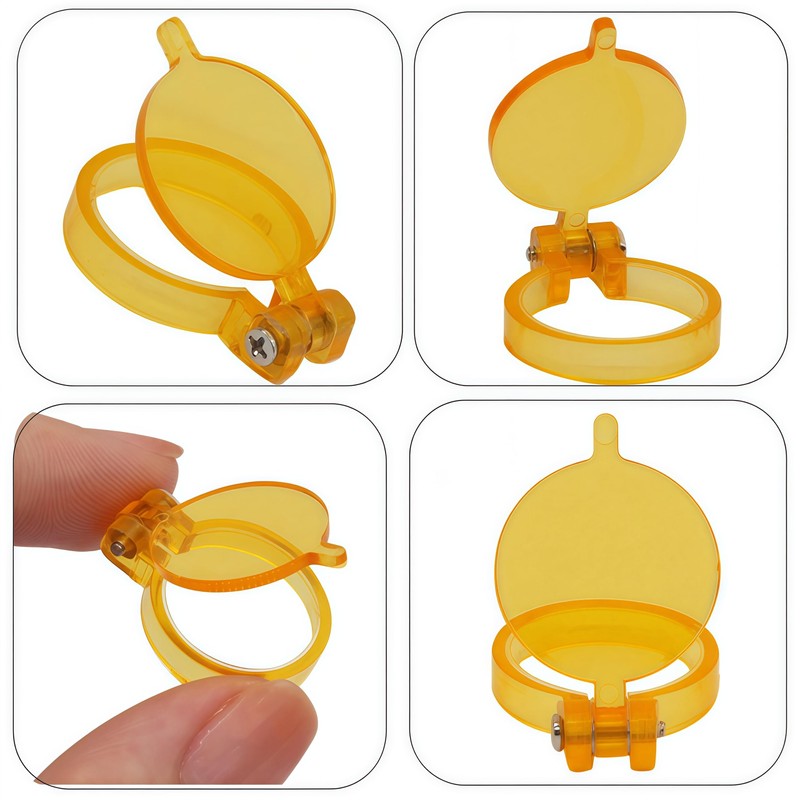 2PCS Yellow Filter for LED Head Light Lamp Dental Loupes