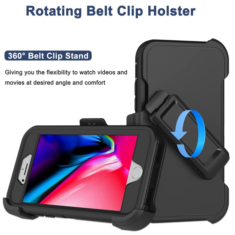 Case with Belt Clip Holster, 2x Screen Protector 30