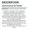 Laferv Aceite Esencial De Tomillo 50 Ml 100% Natural Máxima