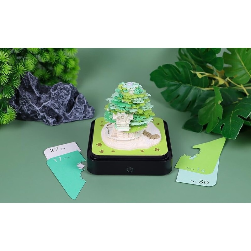 Mactano 3D Art Calendar Memo Pad 2024, Creative Time Piece