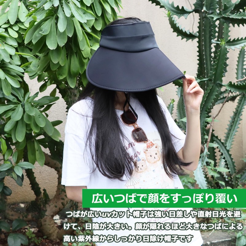 Kesaeki Women's Hat, Sun Protection, Breathable, UV Protection, Lightweight, Summer,