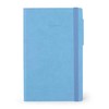 Legami - My Notebook, 6mm Lined Notebook, Retro Blue, Medium,