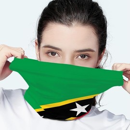 Caribe Heart Saint Kitts & Nevis Bandana/Neck Gaiter/Headwrap