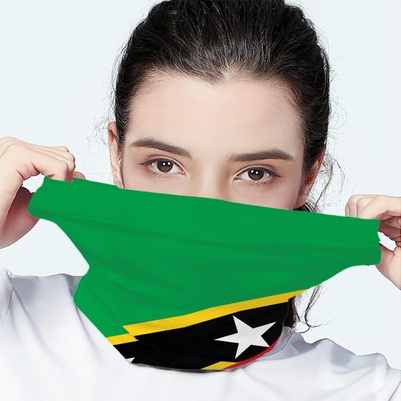 Caribe Heart Saint Kitts & Nevis Bandana/Neck Gaiter/Headwrap
